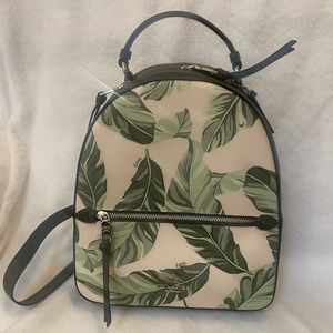 Coach Jordyn backpack with banana leaves print
